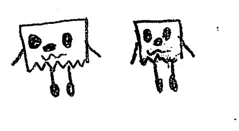 A fuzzy drawn by a kid at a Brave Fuzzy book talk